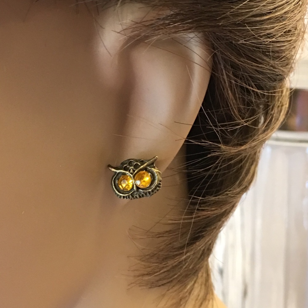 Owl Earrings - Picture 3 of 6